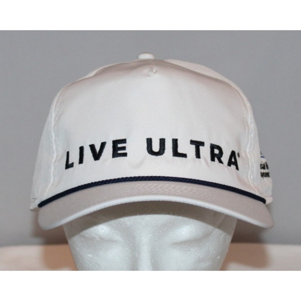 Michelob Ultra white baseball hat cap Official Beer Sponsor of PGA Live Ultra